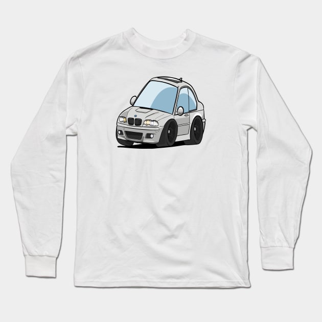 BMW M3 Caricature Long Sleeve T-Shirt by HSDESIGNS